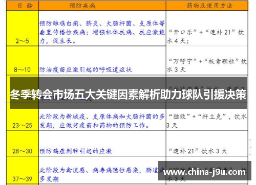 冬季转会市场五大关键因素解析助力球队引援决策